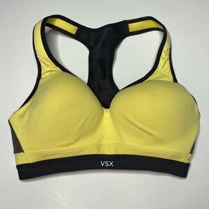 Victoria’s Secret VSX 32D Sports Bra Knockout Racerback Logo Maximum Support